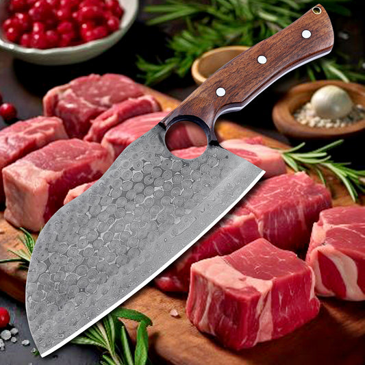 Banff Titan Damascus Steel Cleaver Knife