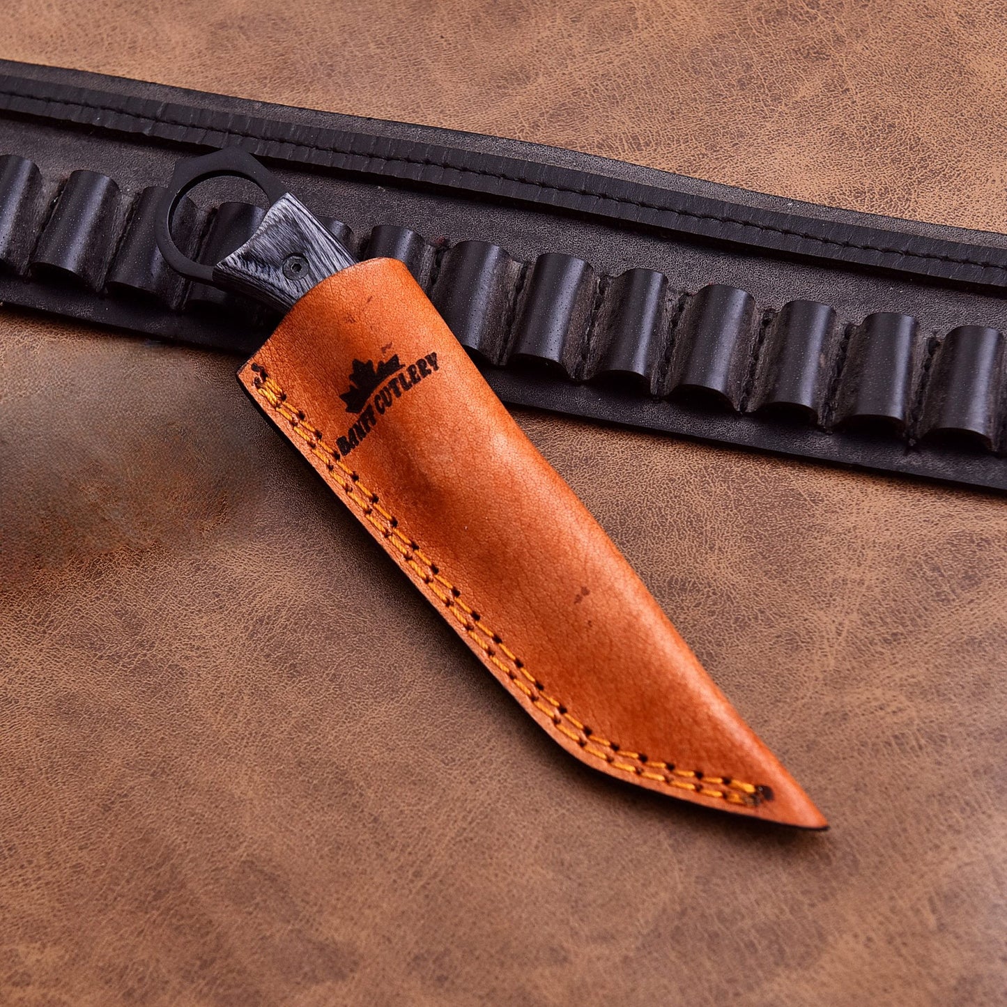 Banff - Dark Talon Karambit Knife with leather sheath
