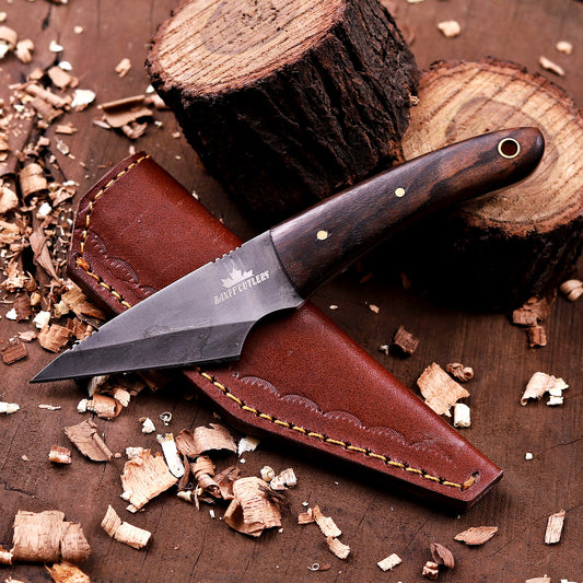Banff Cutlery Kirdashi Utility Knife – Stonewash Drop Point Fixed Blade EDC Knife
