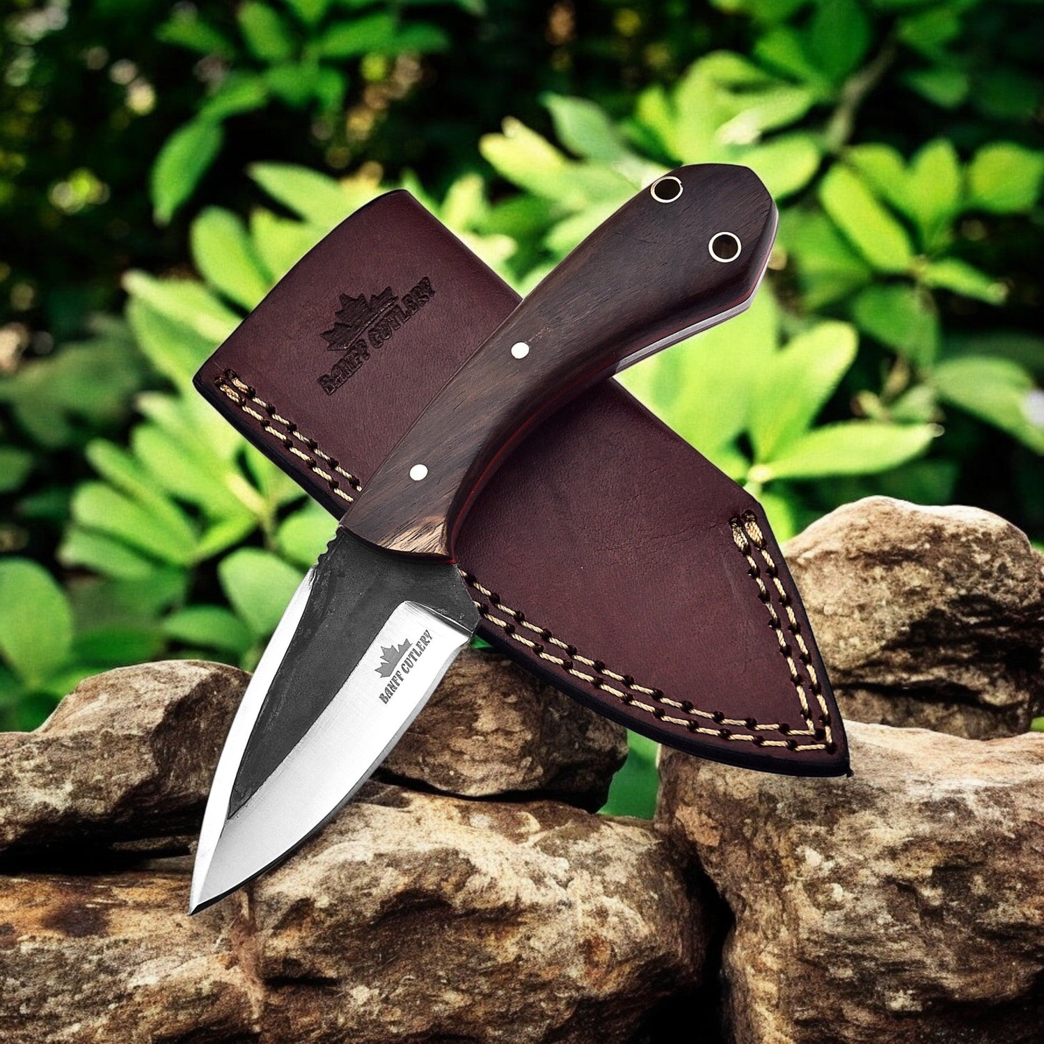D2 Steel durable razor sharp blade fixed blade hunting skinning knife