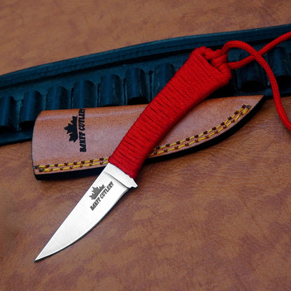 Banff Red Paracord Fixed Blade Knife – Tactical Hunting & Survival Knife