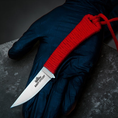 Banff Red Paracord Fixed Blade Knife – Tactical Hunting & Survival Knife
