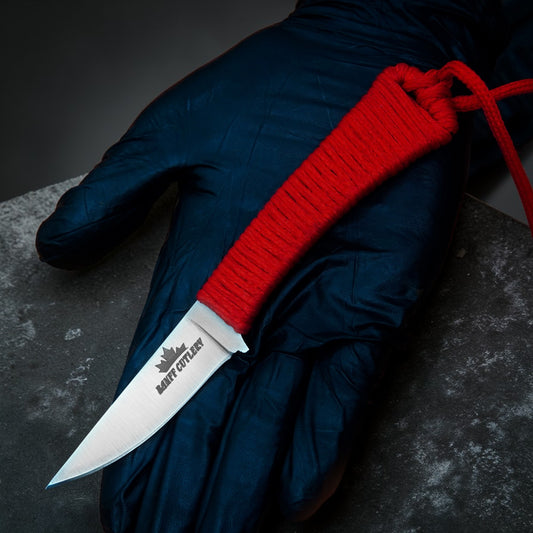 Banff Red Paracord Fixed Blade Knife – Tactical Hunting & Survival Knife