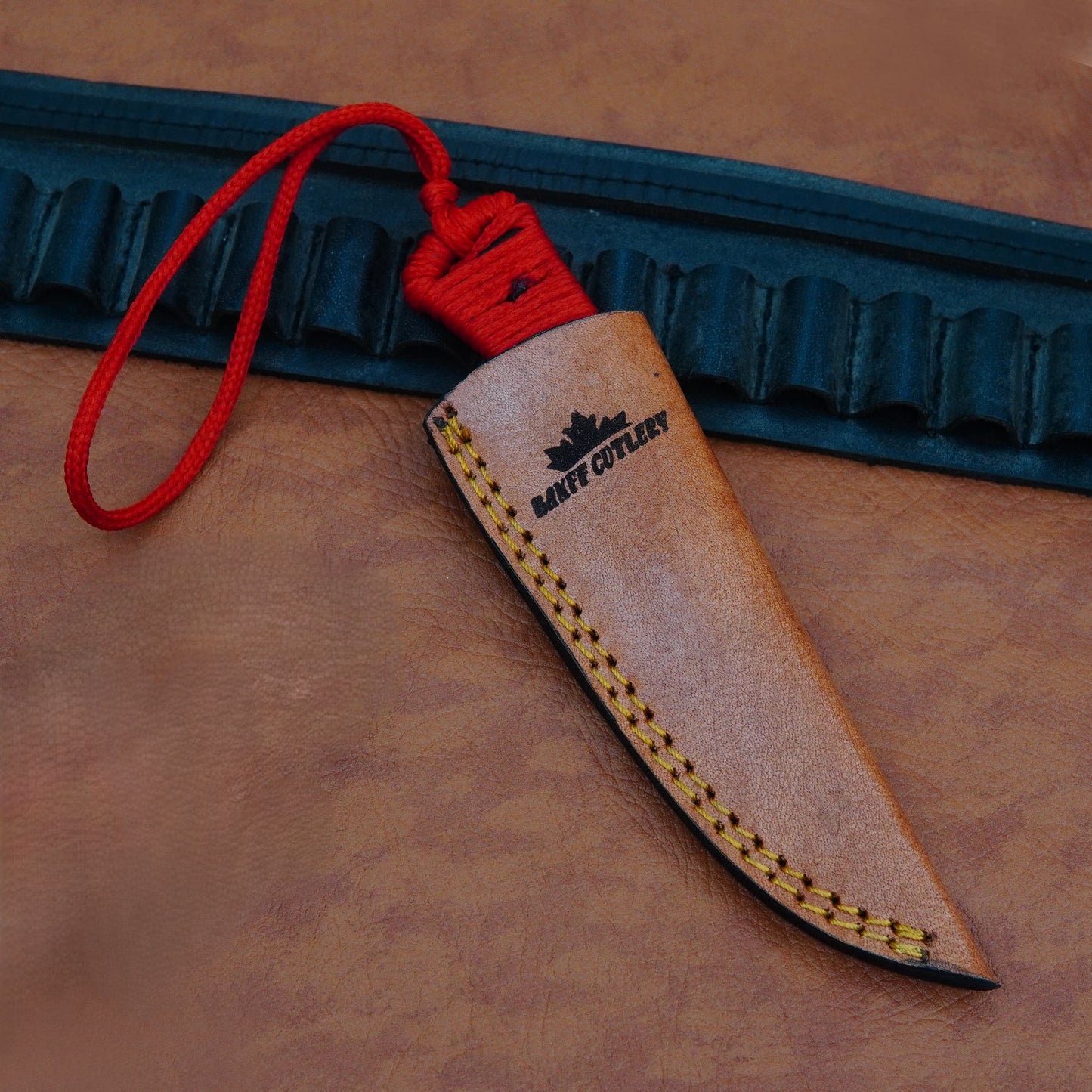 Banff Red Paracord Fixed Blade Knife – Tactical Hunting & Survival Knife