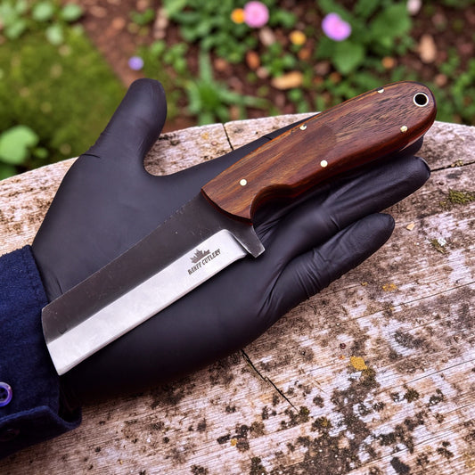 Banff Horn Breaker Cowboy Knife with leather sheath