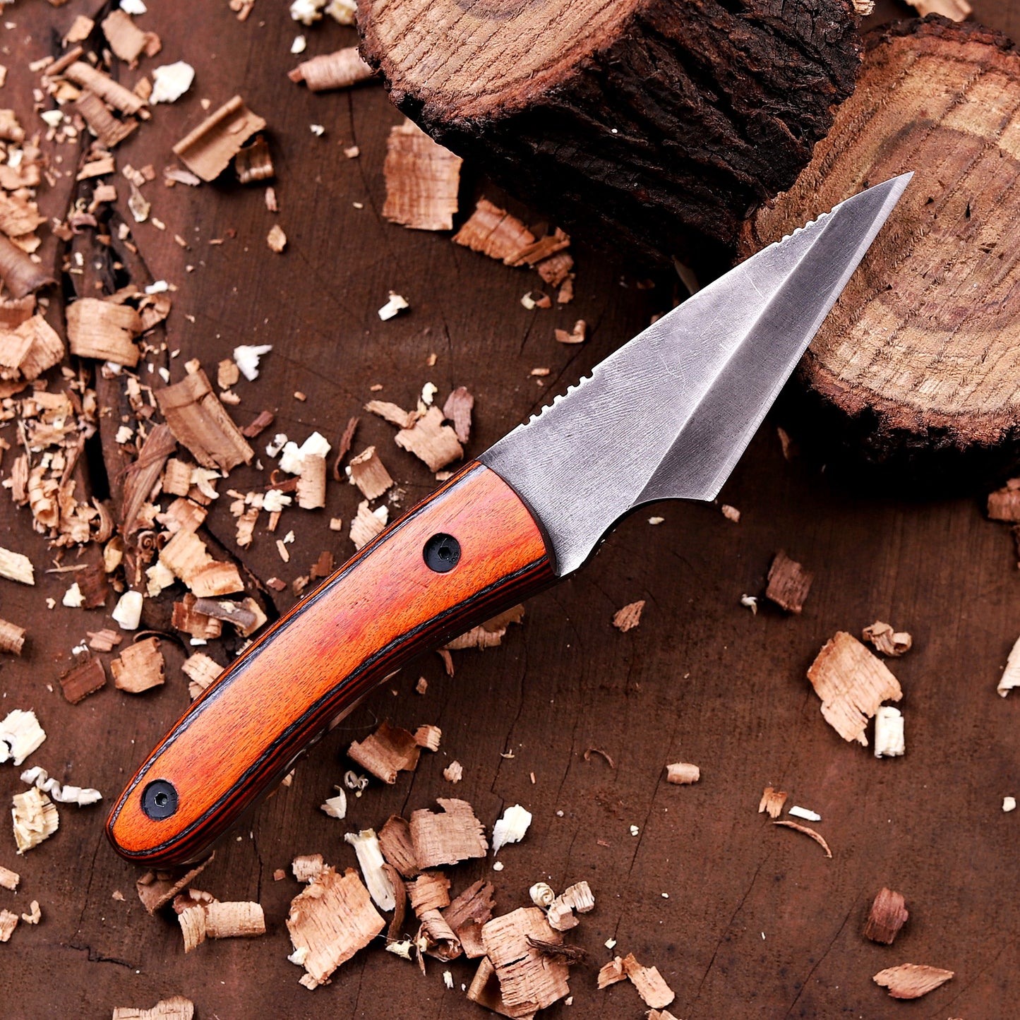 Banff Cutlery Kirdashi Utility Knife – Stonewash Drop Point Fixed Blade EDC Knife