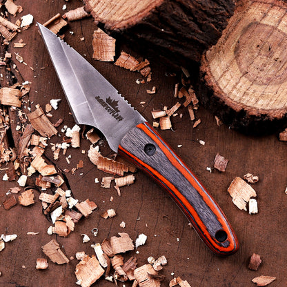 Banff Cutlery Kirdashi Utility Knife – Stonewash Drop Point Fixed Blade EDC Knife