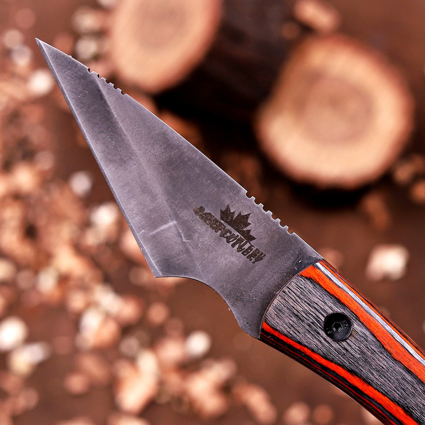 Banff Cutlery Kirdashi Utility Knife – Stonewash Drop Point Fixed Blade EDC Knife