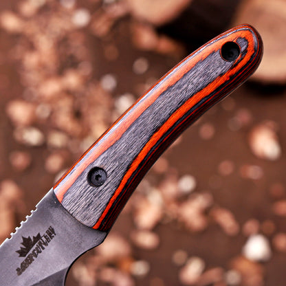 Banff Cutlery Kirdashi Utility Knife – Stonewash Drop Point Fixed Blade EDC Knife