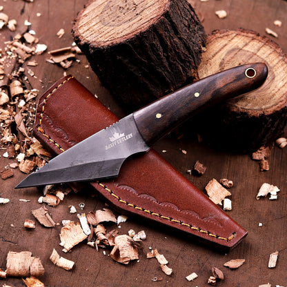 Banff Cutlery Kirdashi Utility Knife – Stonewash Drop Point Fixed Blade EDC Knife