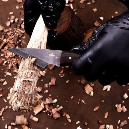 Banff Cutlery Kirdashi Utility Knife – Stonewash Drop Point Fixed Blade EDC Knife