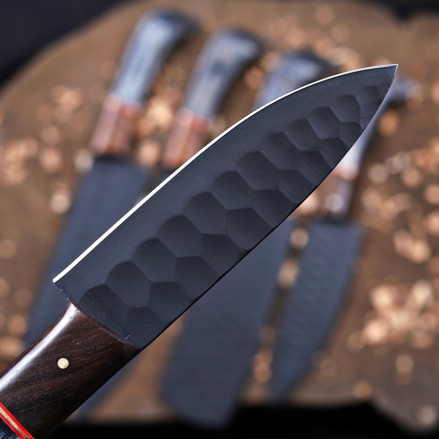 Banff Cutlery - 5 Kitchen Knives Set With Leather Kit