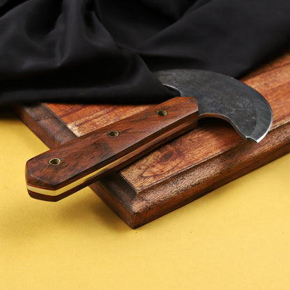 Banff Crescent Edge – Damascus Steel Ulu Knife