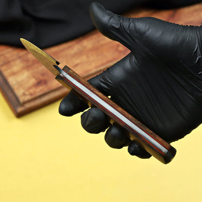 Banff Crescent Edge – Damascus Steel Ulu Knife