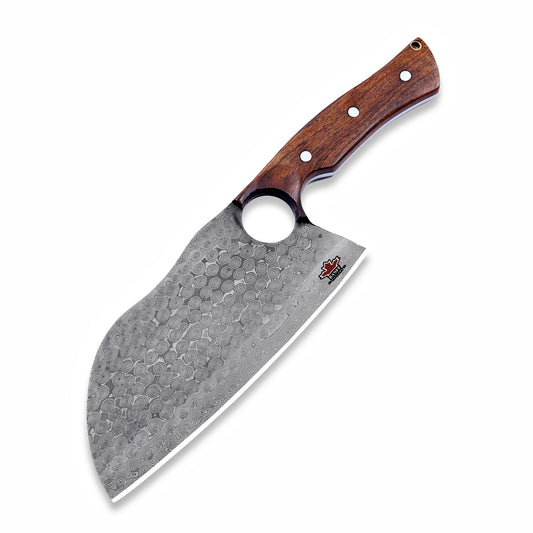 Banff Titan Damascus Steel Cleaver Knife