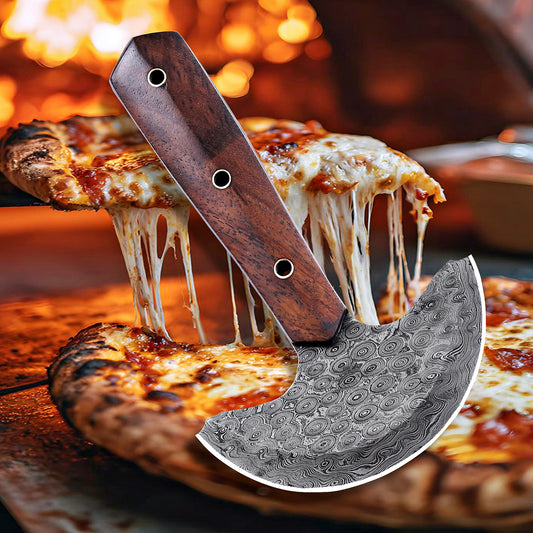 Banff Crescent Edge – Damascus Steel Ulu Knife