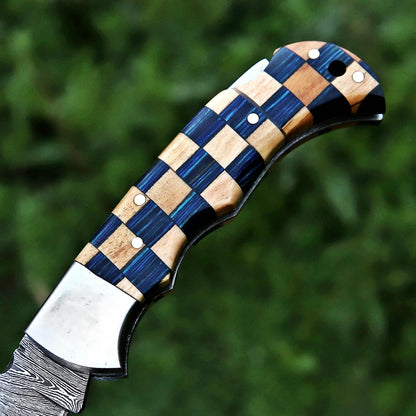 Banff Cutlery - Damascus Steel Folding Knife