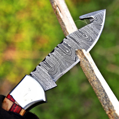 Banff Cutlery - Damascus Gut Hook Folding Knife