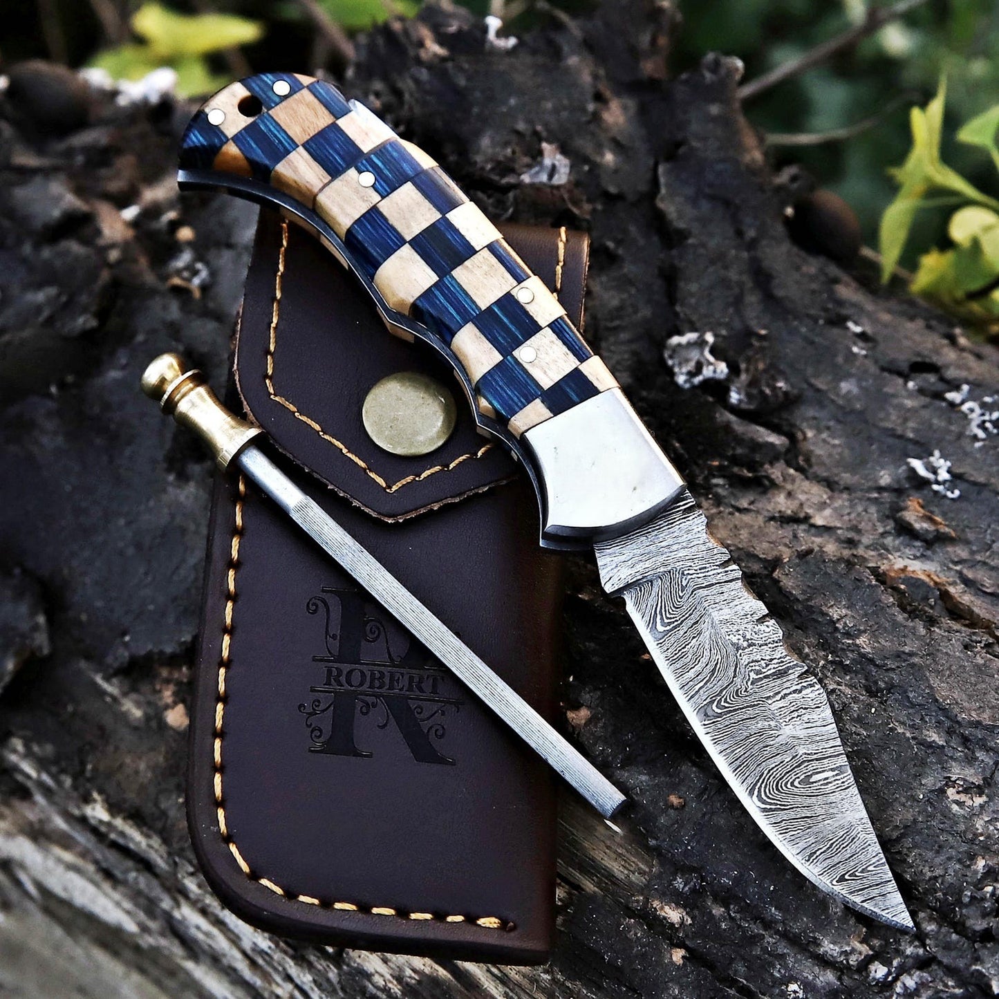 Banff Cutlery - Damascus Steel Folding Knife