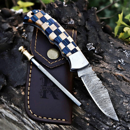 Banff Cutlery - Damascus Steel Folding Knife