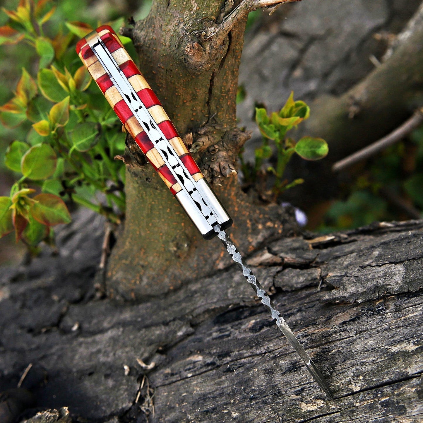 Banff Cutlery - Damascus Gut Hook Folding Knife